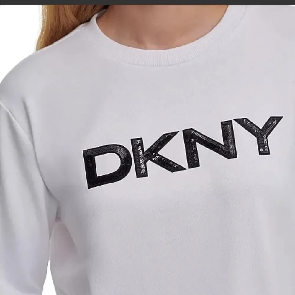 DKNY sequin logo sweatshirt